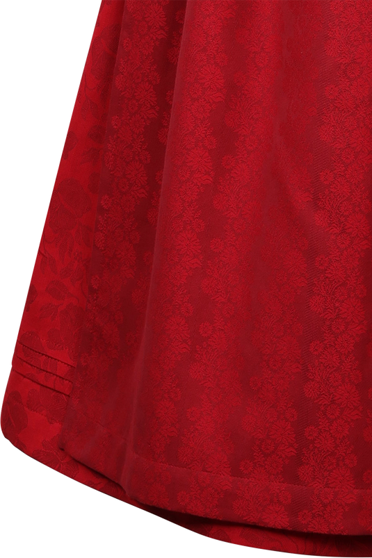Midi-Dirndl mit floralem Muster und Froschgoscherl - chilli