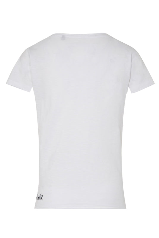 Damen T-Shirt 'Hirsch mit Fellmütze'