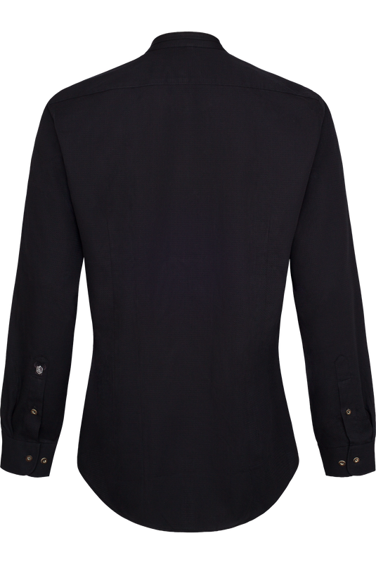 Herren Trachtenhemd Gweih & Silk ALPSEE 13/261 in schwarz - Rückansicht